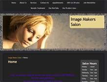 Tablet Screenshot of imagemakers-salon.com